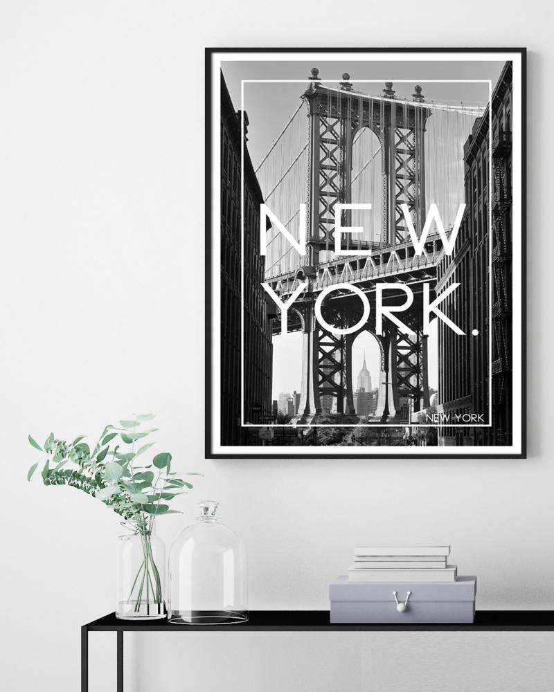 Estancia New York Black & White - 50x70 cm