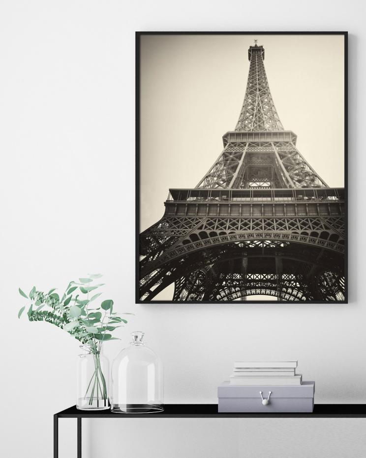 Estancia Eiffel tower II Black & White - 50x70 cm