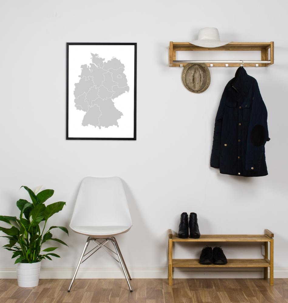 Bildverkstad Karte - Deutschland - Grau