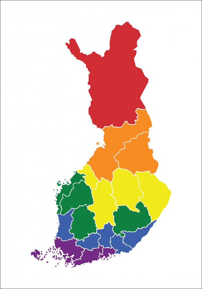 Bildverkstad Karte - Finnland - Regenbogen