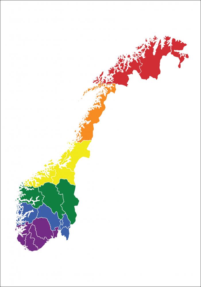 Bildverkstad Karte - Norwegen - Regenbogen