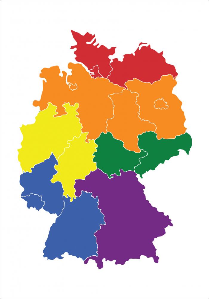 Bildverkstad Karte - Deutschland - Regenbogen