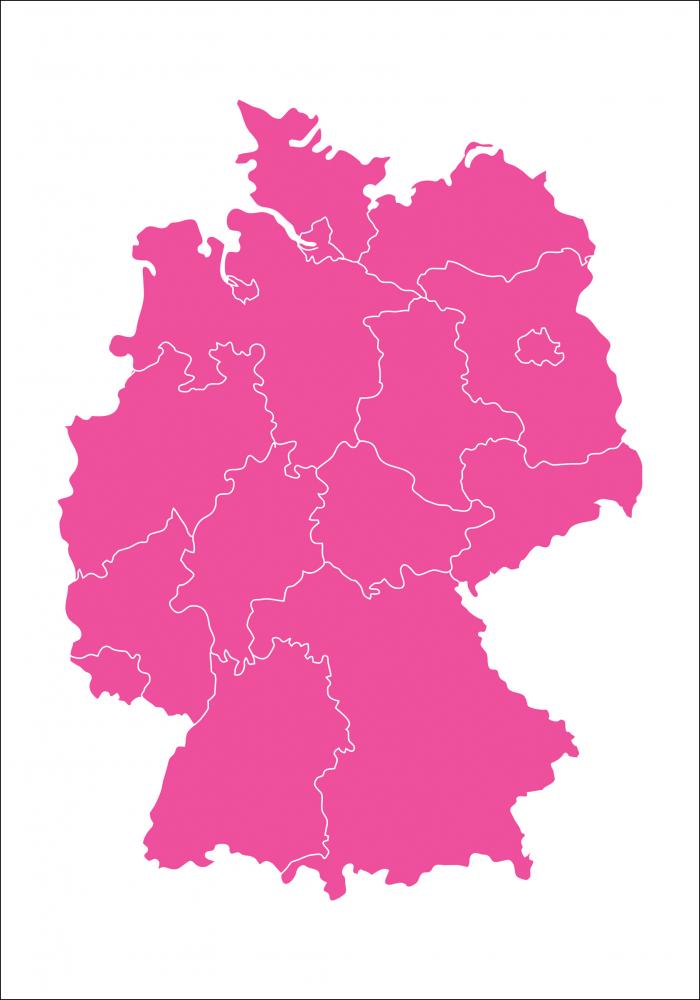 Bildverkstad Karte - Deutschland - Rosa