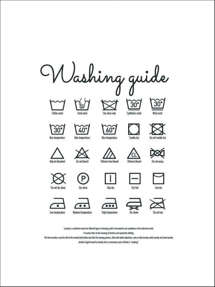 Bildverkstad Washing guide white